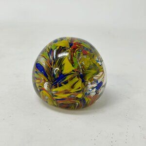Multi-Color Paperweight Controlled Bubble Colorful Swirls Smaller
